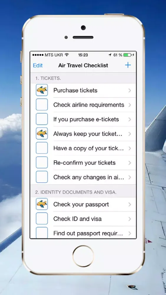 Air Travel Checklist Ekran Görüntüleri