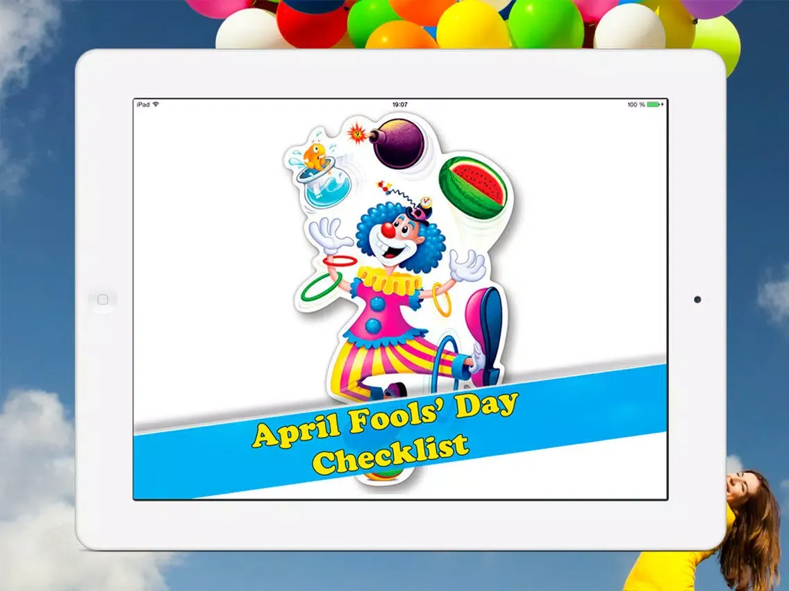 ภาพหน้าจอของ April Fools’ Day Checklist iPad 