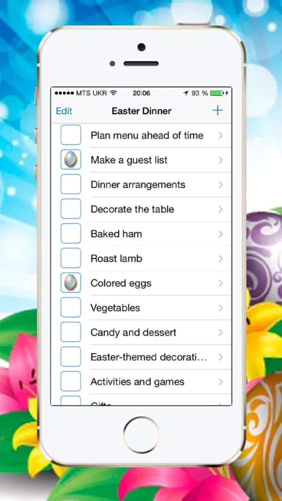 Easter Dinner Checklist Screenshots