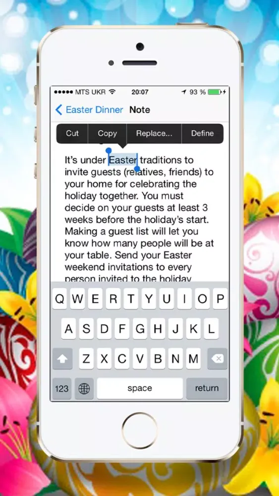 Easter Dinner Checklist Screenshots