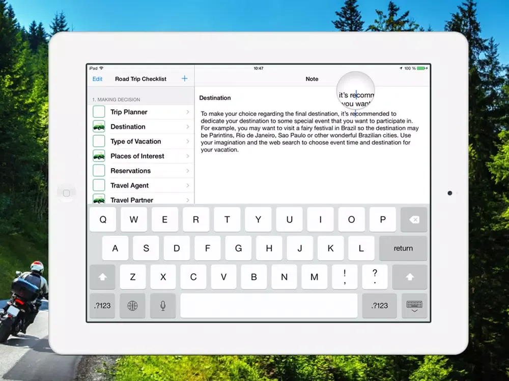 Скриншоты Road Trip Checklist iPad 