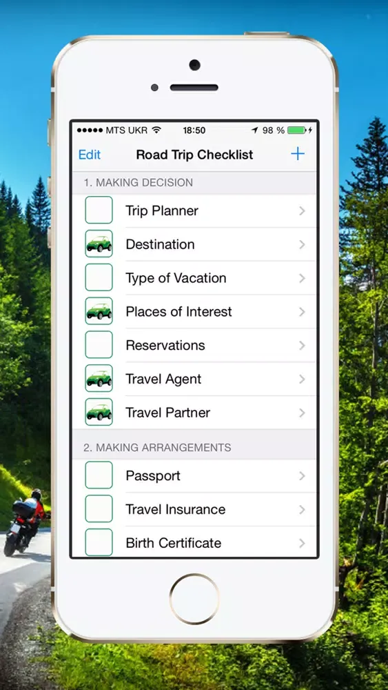 Скриншоты Road Trip Checklist