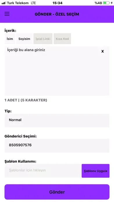 Capturas de pantalla de Vatan Toplu SMS