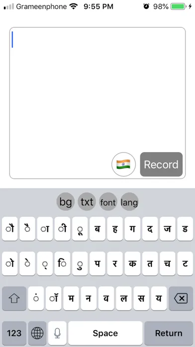 Ảnh chụp màn hình của Indian Keyboard