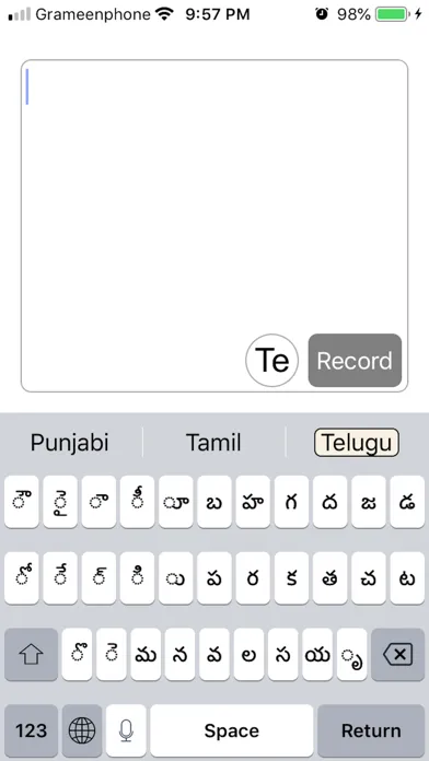 Ảnh chụp màn hình của Indian Keyboard