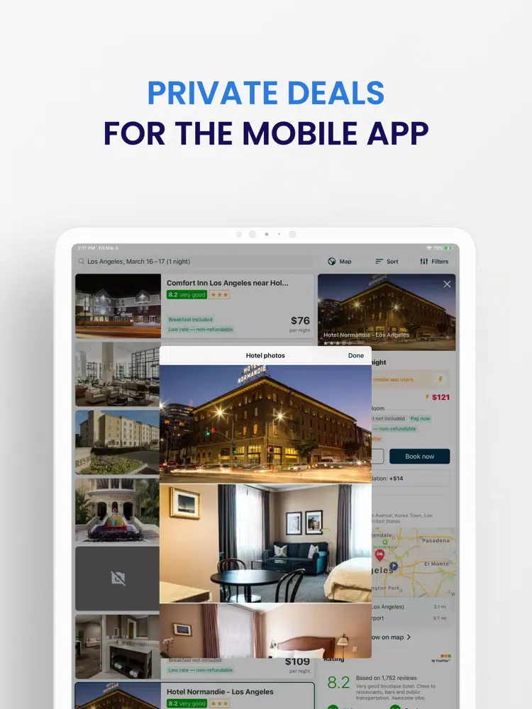 Ảnh chụp màn hình của Vatoria Travel: Flight & Hotel iPad 