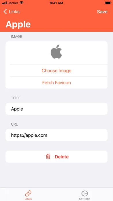 WidgetLink: URL Quick Launch 스크린샷