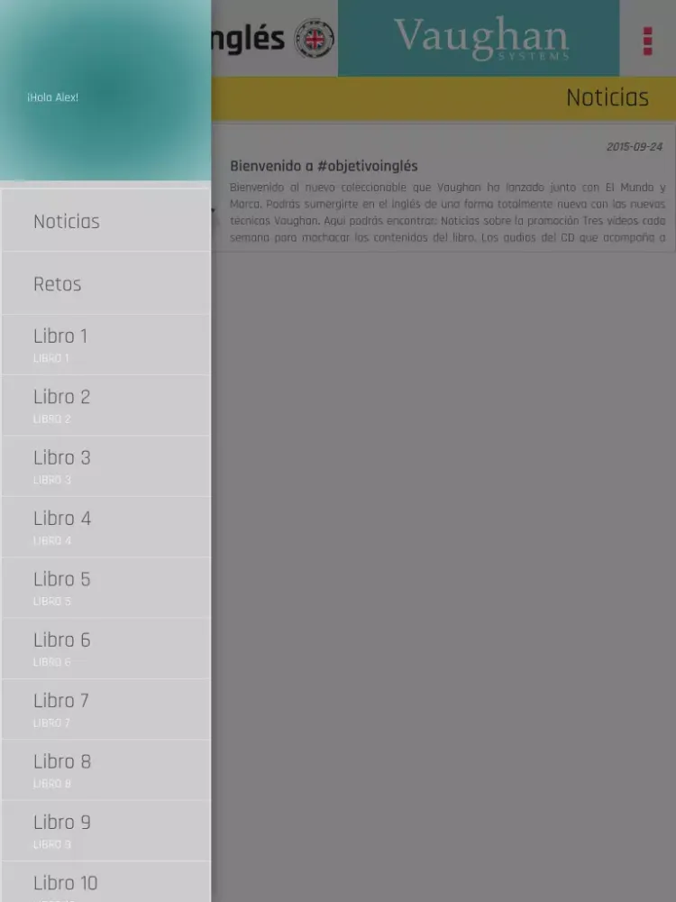 Capturas de tela do Objetivo Inglés iPad 
