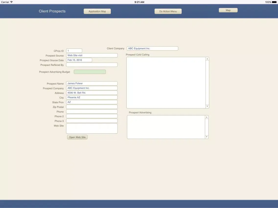 تصاویر CRM Sales and Marketing DB iPad 