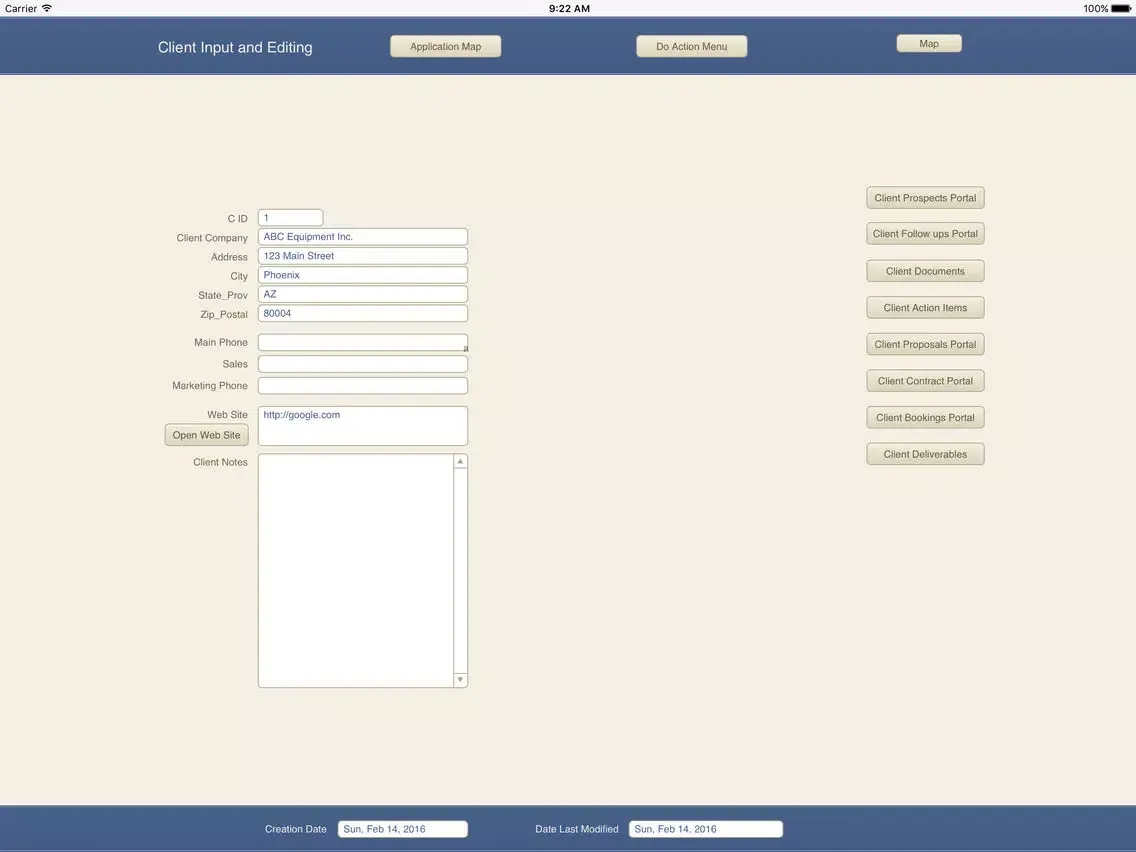 تصاویر CRM Sales and Marketing DB iPad 