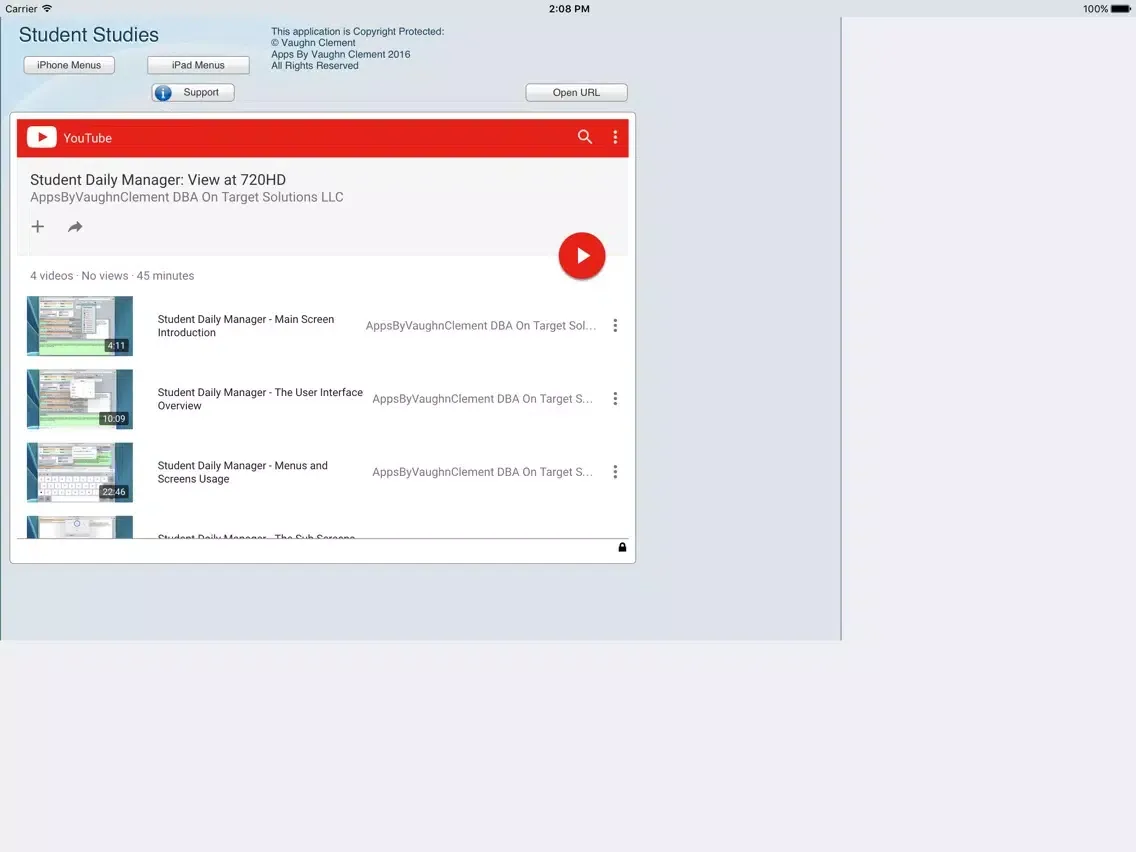 Student Daily Manager iPad 应用截图