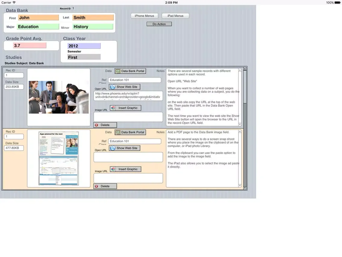 Student Daily Manager iPad 应用截图