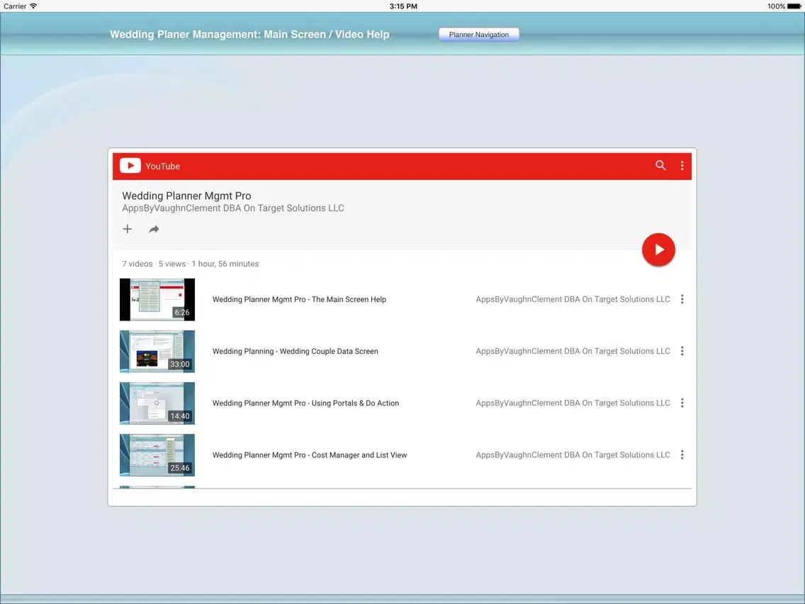 Zrzuty ekranu Wedding Planner Mgmt Pro iPad 