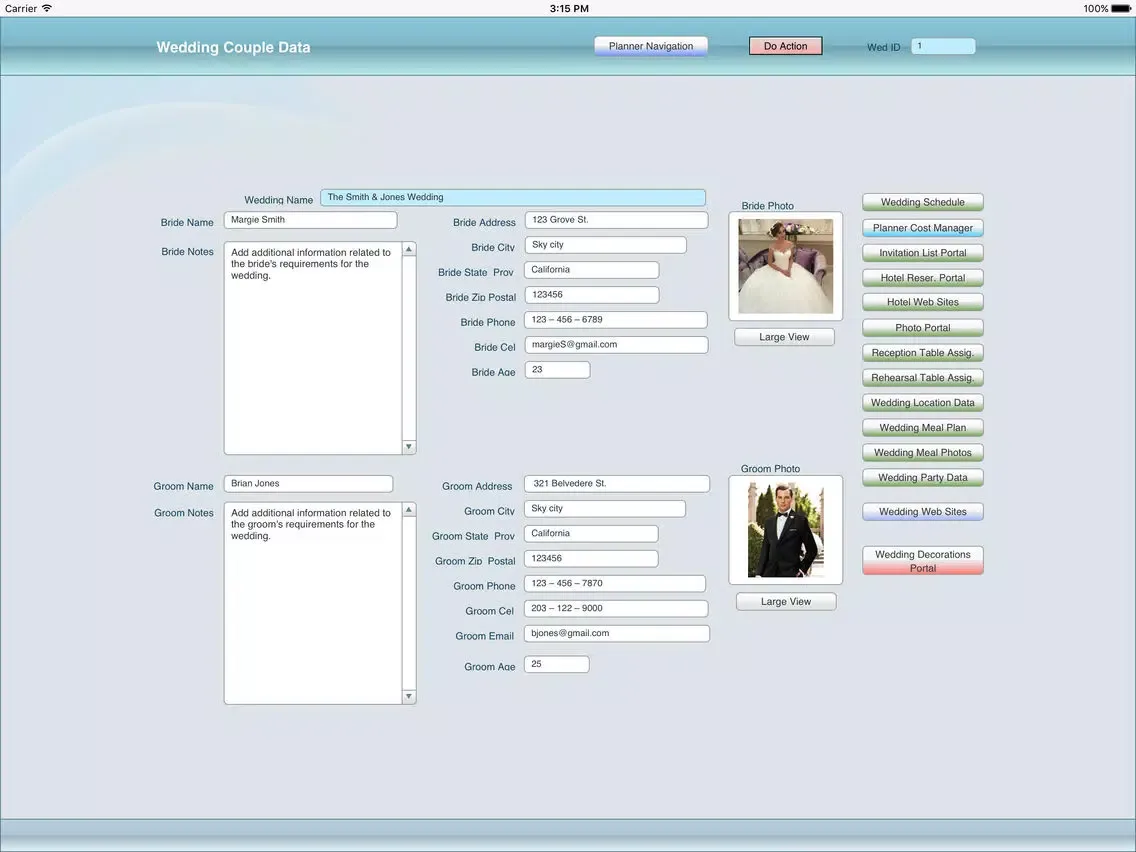 Zrzuty ekranu Wedding Planner Mgmt Pro iPad 