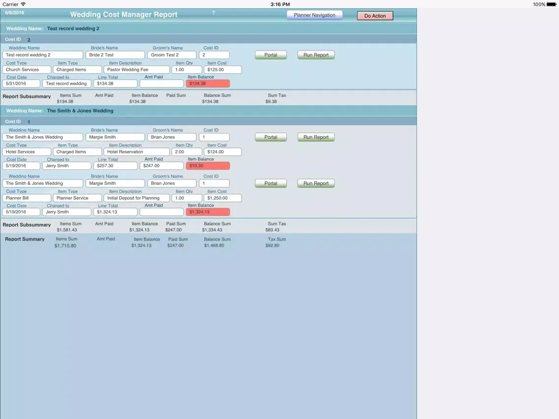 Zrzuty ekranu Wedding Planner Mgmt Pro iPad 