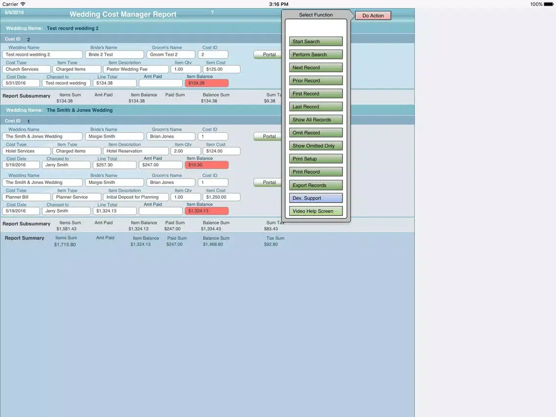 Zrzuty ekranu Wedding Planner Mgmt Pro iPad 