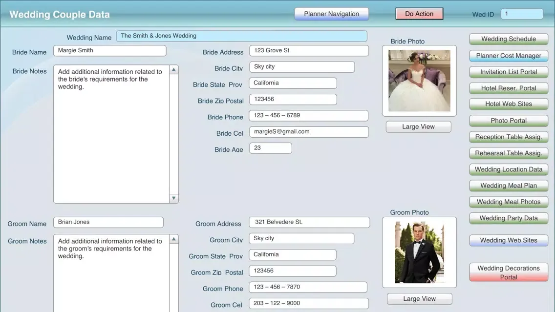 Zrzuty ekranu Wedding Planner Mgmt Pro