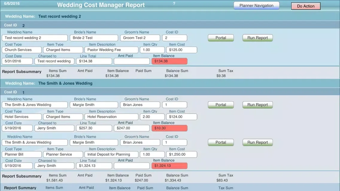 Zrzuty ekranu Wedding Planner Mgmt Pro