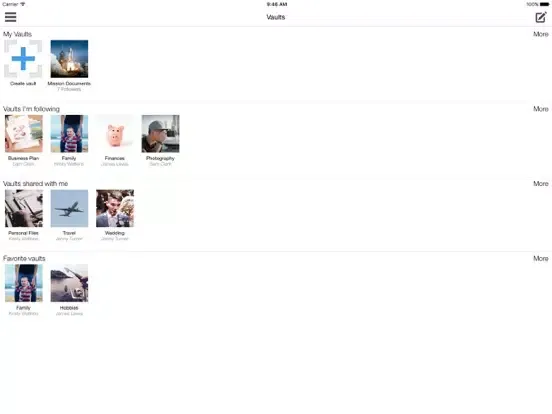 Capturas de pantalla de VaultDrop Secure Cloud Storage iPad 