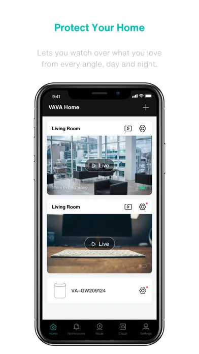 ภาพหน้าจอของ VAVA Home