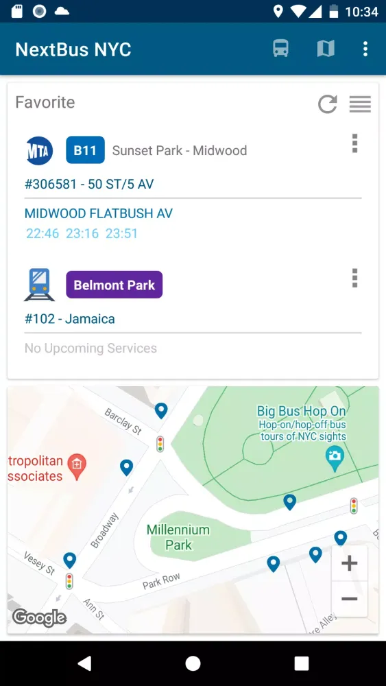 Скриншоты Bus Schedules in NYC