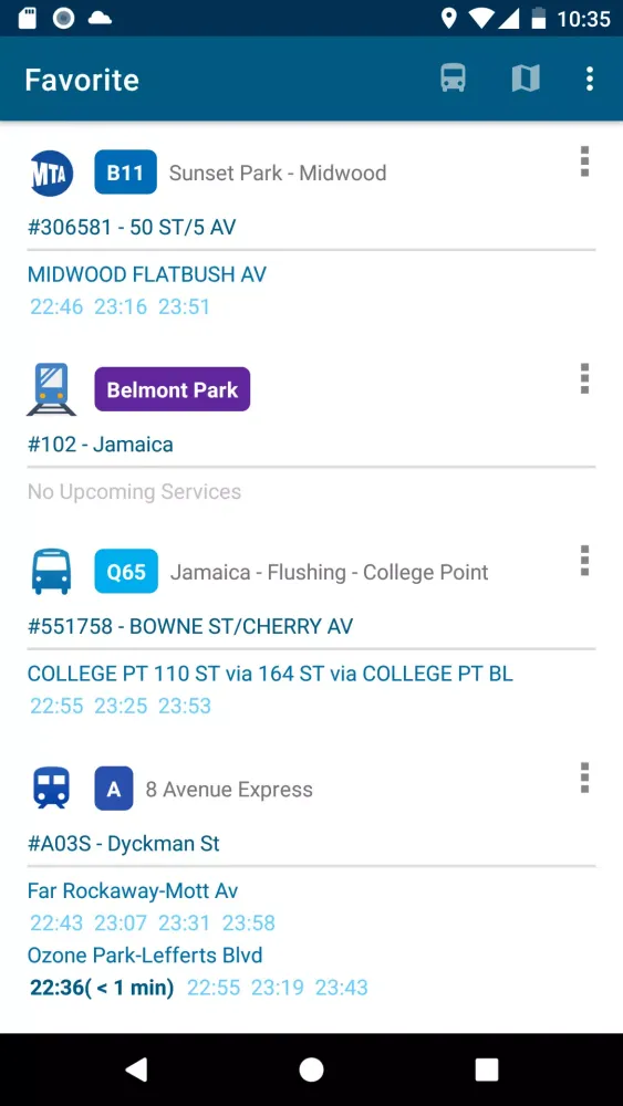 Скриншоты Bus Schedules in NYC