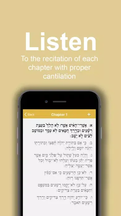 Captures d'écran de Tehillim: VaYavinu BaMikra