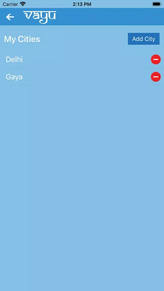 Tangkapan skrin Vayu.