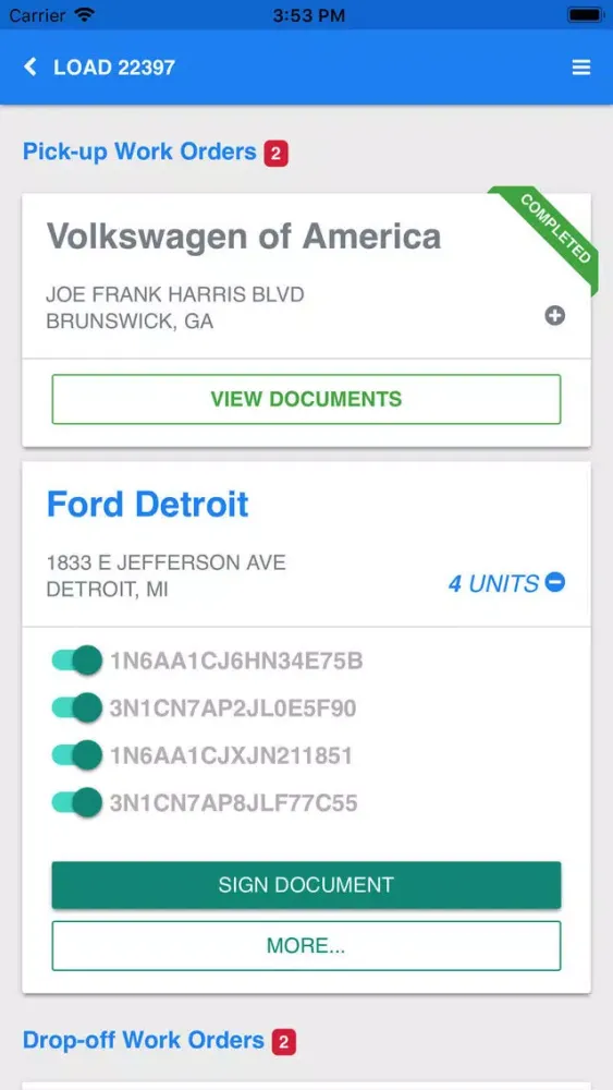 Crown Auto Transport Mobile Screenshots