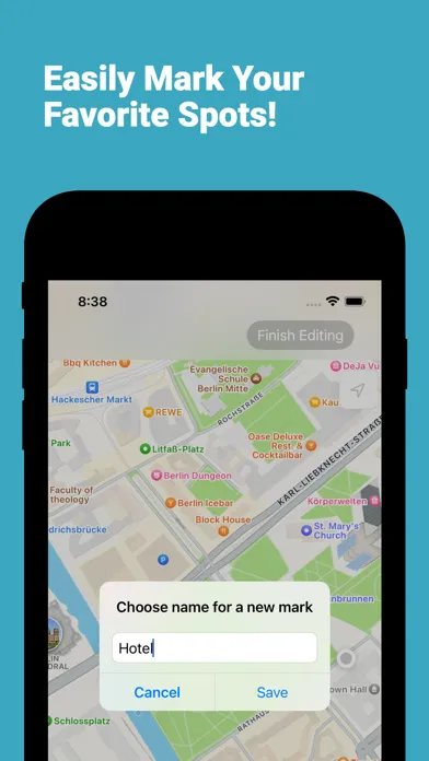 Capturas de tela do MapMem - Bustling City Compass