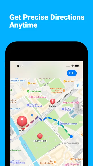 Capturas de tela do MapMem - Bustling City Compass