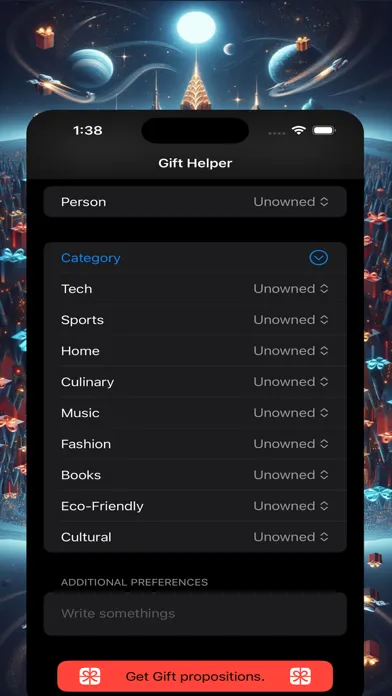 Gift Helper سکرین شاٹس