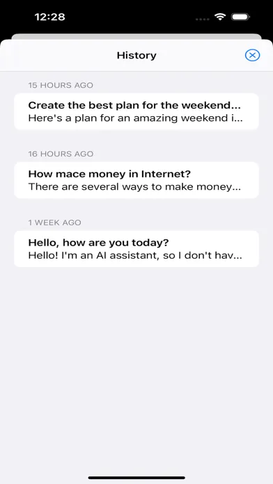 ภาพหน้าจอของ Chat Bot - AI Assisted Writer