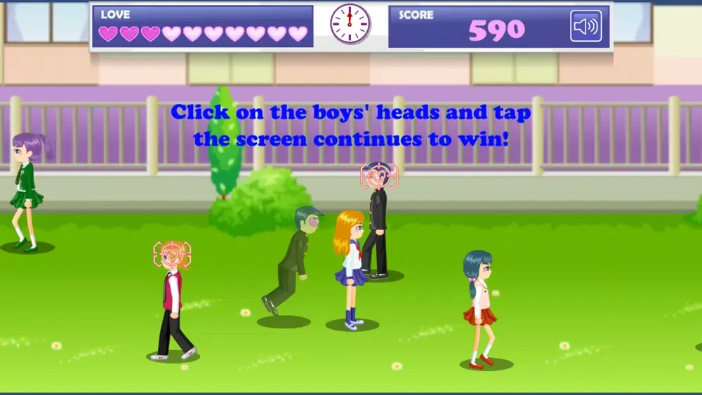 Скриншоты School Flirting Game