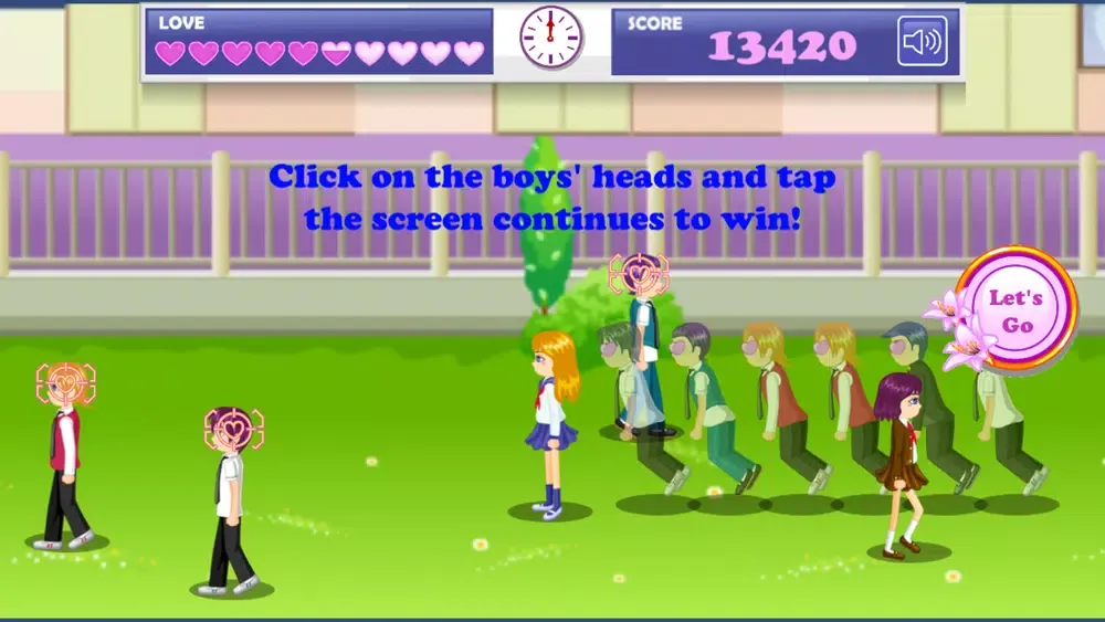 Скриншоты School Flirting Game