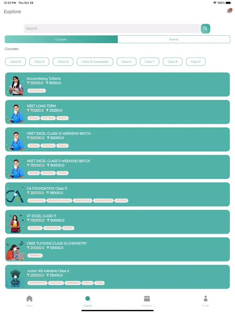 VBLive - Your Online Tutor iPad  Screenshots