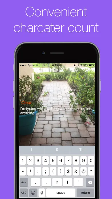 Tangkapan skrin Walky Talky - Walk while you type and not run into anything!