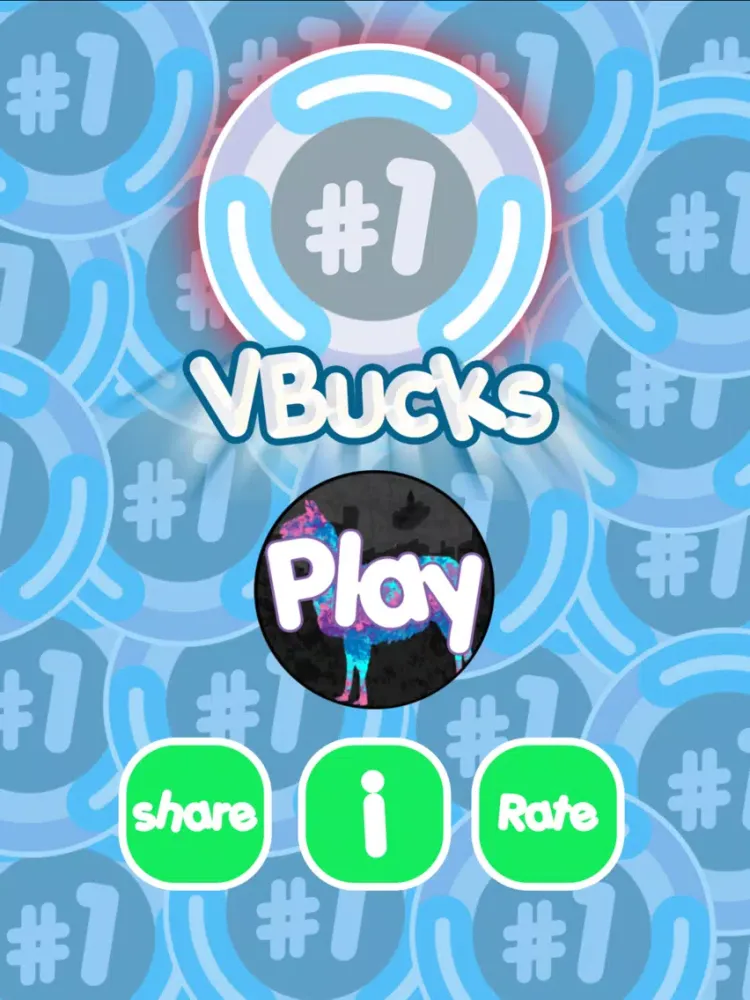 Zrzuty ekranu VBucks Quiz fort-nite iPad 