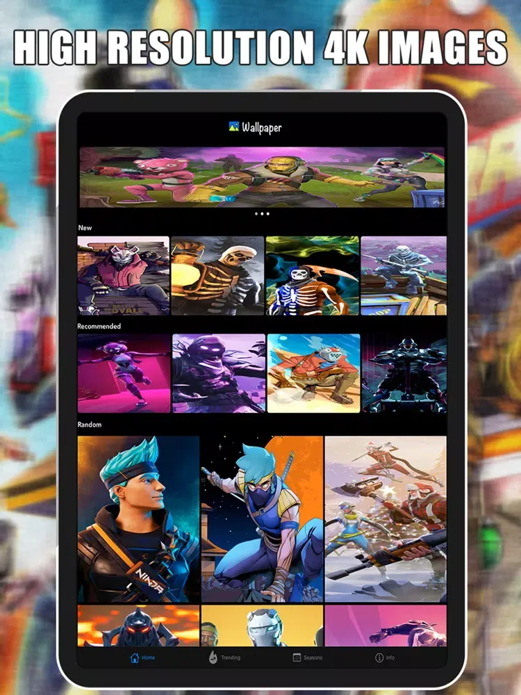 Capturas de tela do Vbucks for Fortnite Wallpapers iPad 
