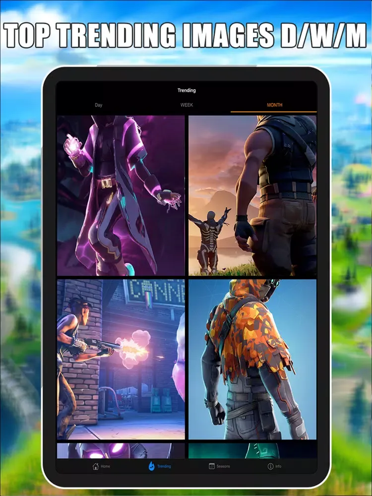 Capturas de tela do Vbucks for Fortnite Wallpapers iPad 