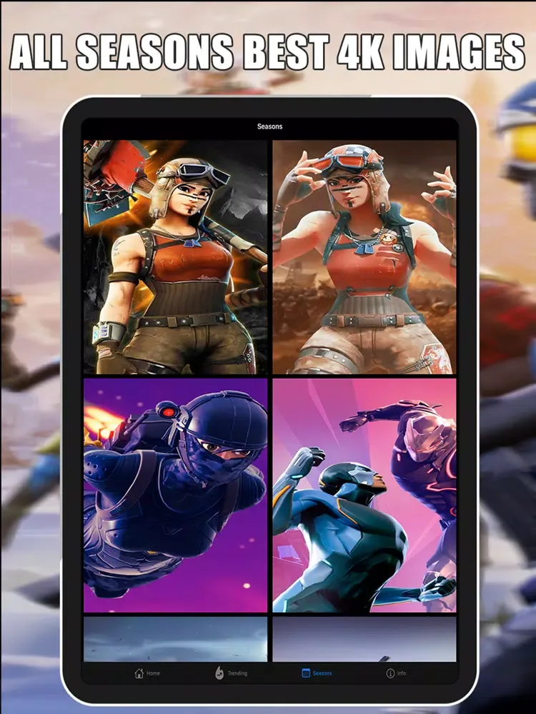 Capturas de tela do Vbucks for Fortnite Wallpapers iPad 