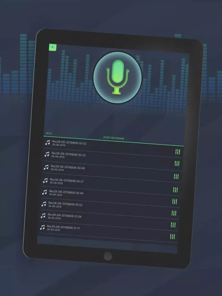 Voice Recorder with Cool Effec iPad 应用截图