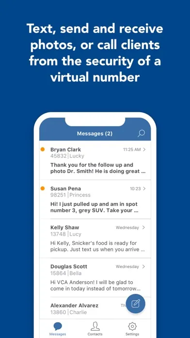 Ảnh chụp màn hình của VCA Messenger