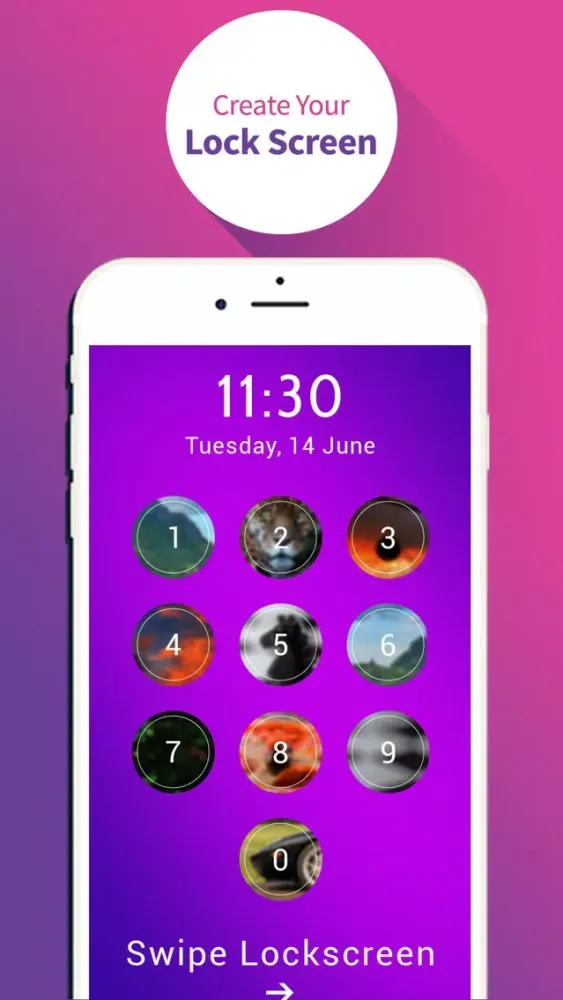 Ảnh chụp màn hình của SwipeLockscreen - Customized Wallpapers For Lockscreen