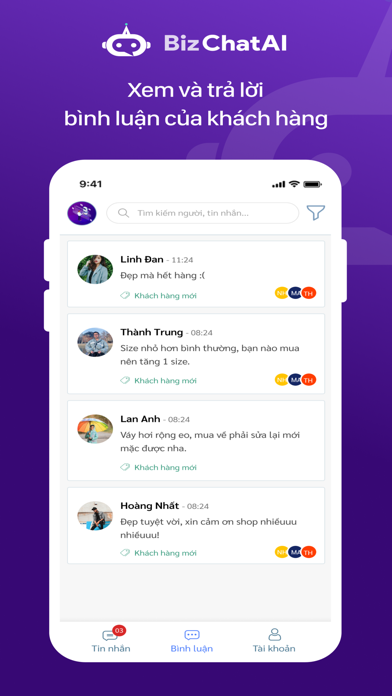 ภาพหน้าจอของ Bizfly Chat