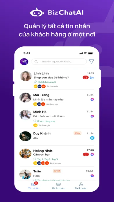 Bizfly Chat应用截图