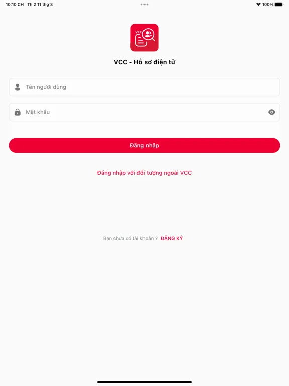 VCC - Hồ sơ điện tử iPad  Screenshots