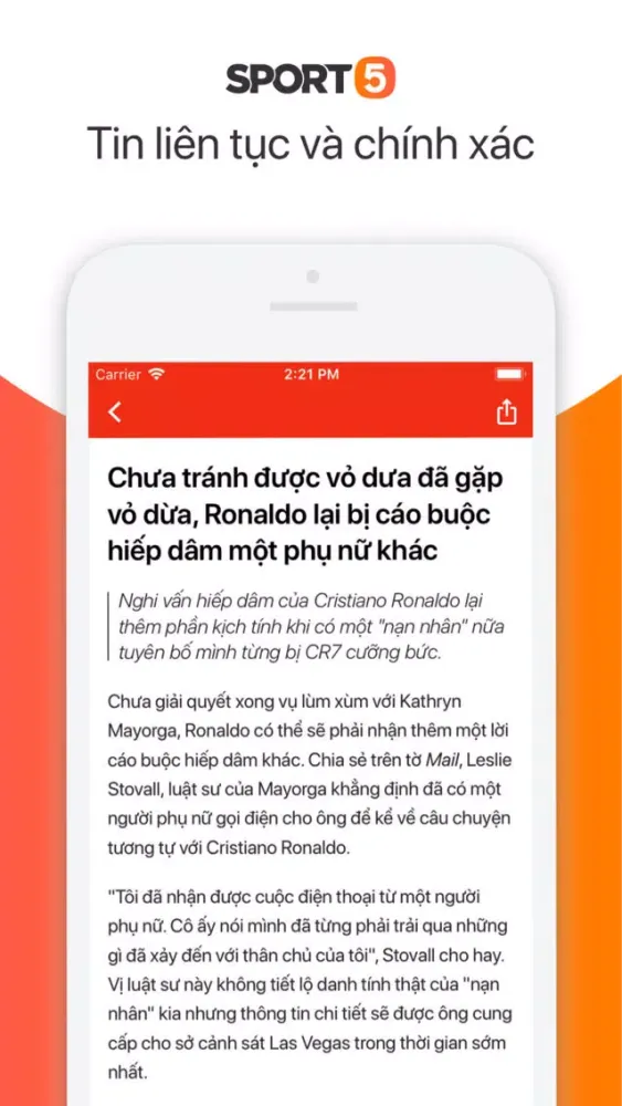 Zrzuty ekranu Sport5.vn