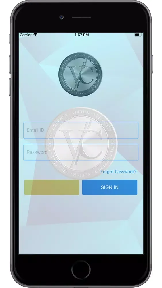 Tangkapan layar Vera Cruz Coin Wallet