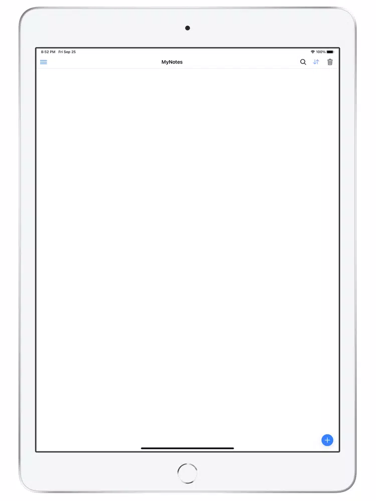 Tangkapan layar MyNotes - Simple Note App iPad 